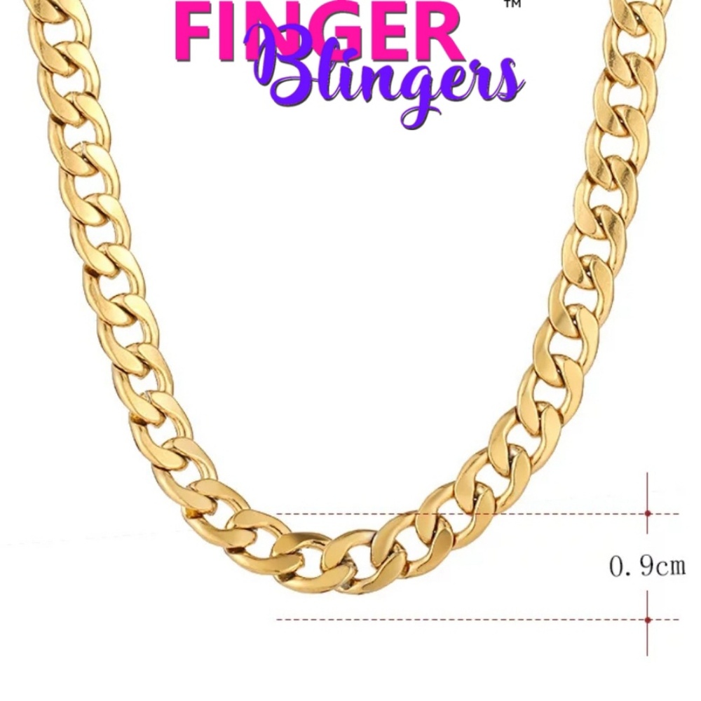 24" 14k 9mm Cuban Link Chain - Picture 3 of 8